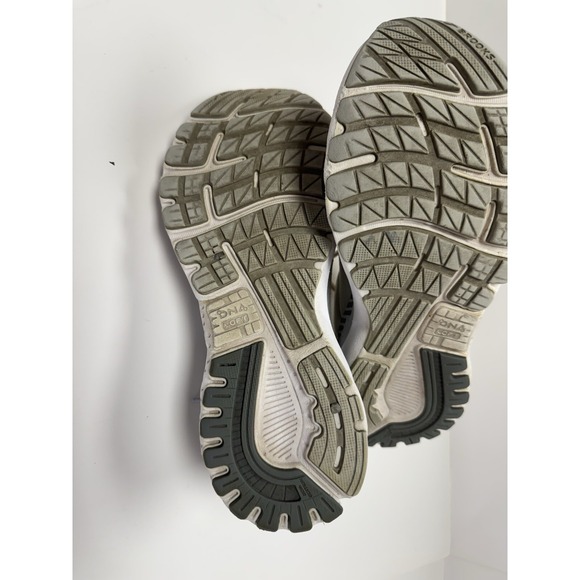 Brooks Adrenaline GTS 20 White Silver Running Shoes Women's Size 7 Medium B - Picture 9 of 10